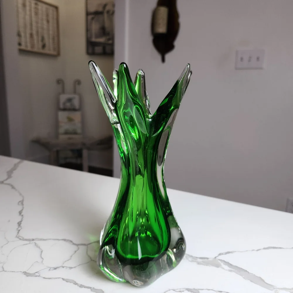 Add a Touch of Elegance with this Murano Glass Sommerso Vase